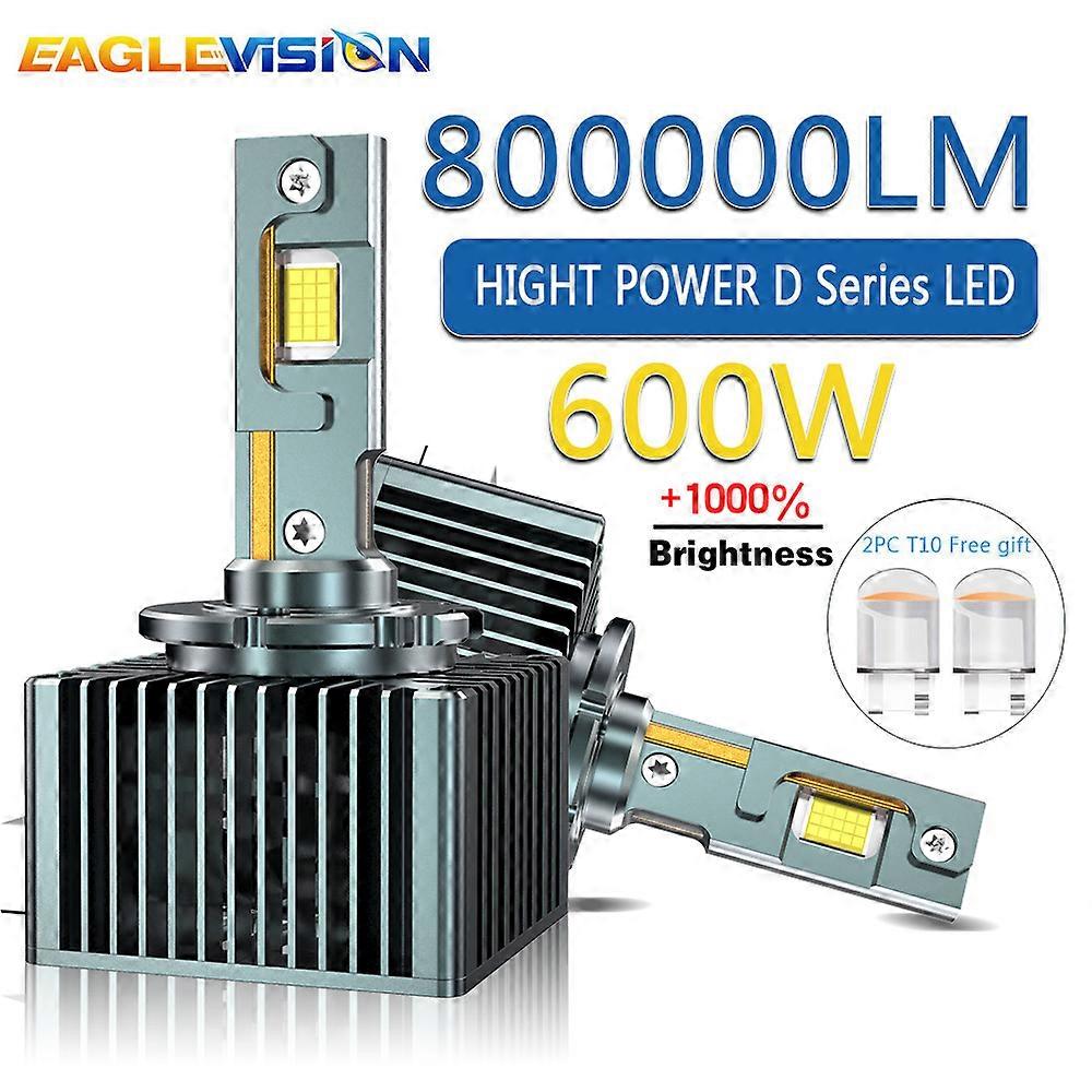 Super Powerful D1S LED Car Xenon Bulb D2R Plug&Play Led Canbus Lenses D1S D2S D3S D4S 600W 6000K 12V 24V