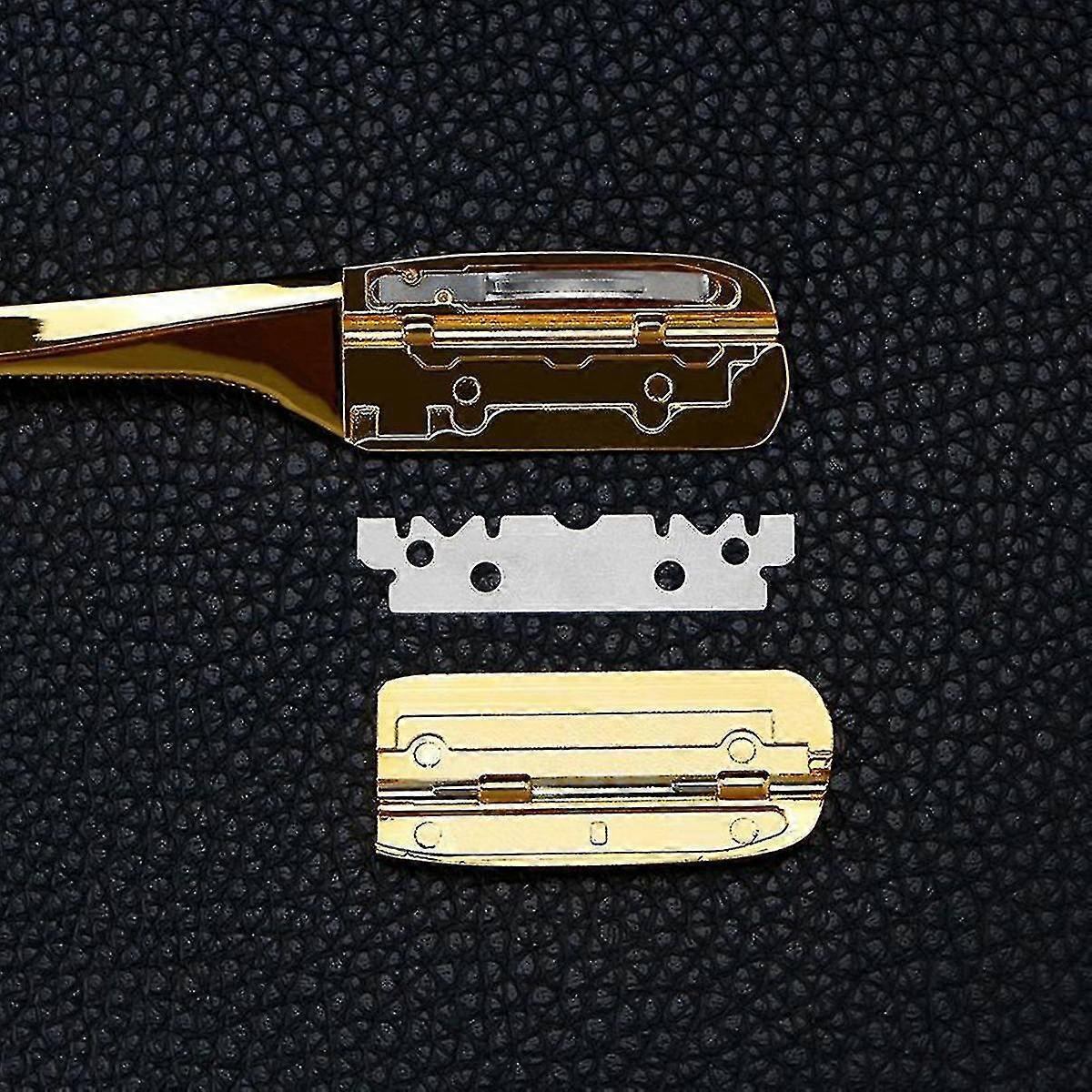 Classic Gold Beard Razor, Old Fashioned Manual Shaver Barber Shop ...
