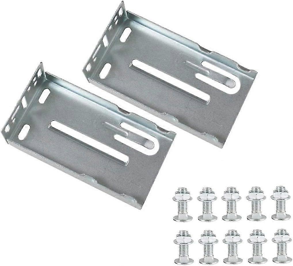 5 Pairs Of Rear Mounting Brackets For Drawer Slides (width 1.77 Inch/45 Mm) Includes Fastening Screws