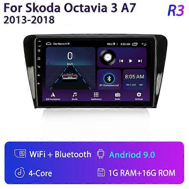 Android 11 Car Radio for Skoda Octavia 3 A7 2013-2018 Multimedia Player Navigation 2 Din Stereo DVD Head Unit Carplay Speakers