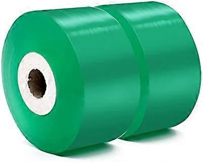 2 Rolls Self-adhesive Transparent Grafting Tape for Repairing Plants and Tree Seedlings 100m x 3cmGreen