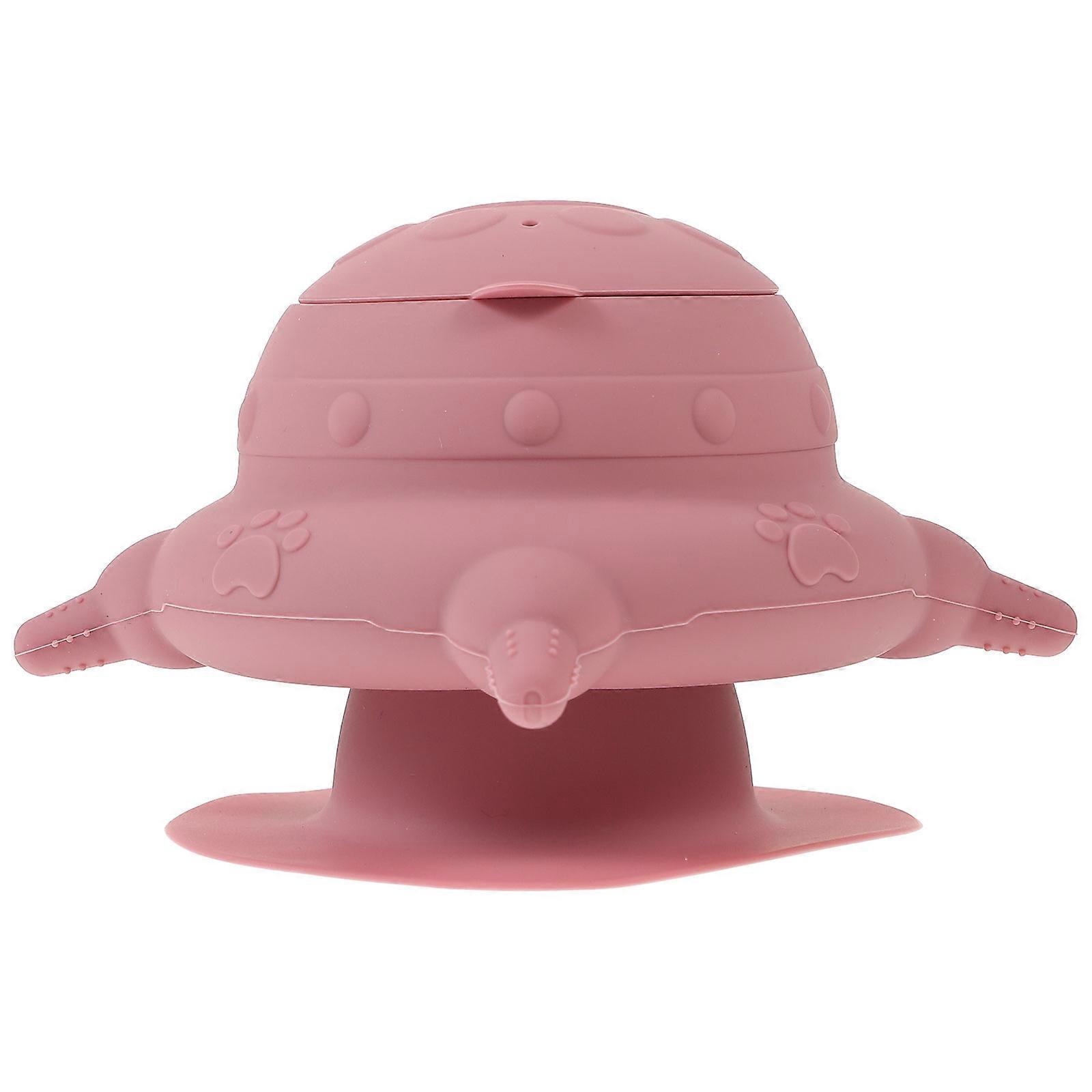 Silicone Puppy Milk Feeder Bowl with 4 Teats Simulated Nipples Feeder for Puppy