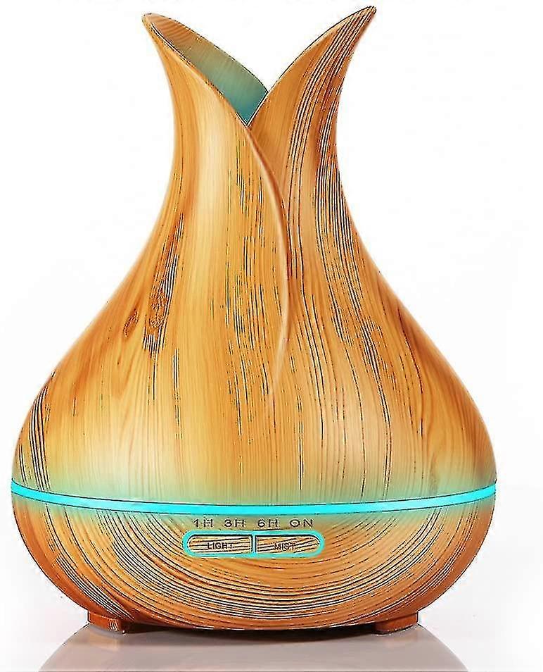 400ml Essential Oil Diffuser Ultrasonic Aromatherapy Air Humidifier Wood Grain Cool Mist Aroma Diffuser Large