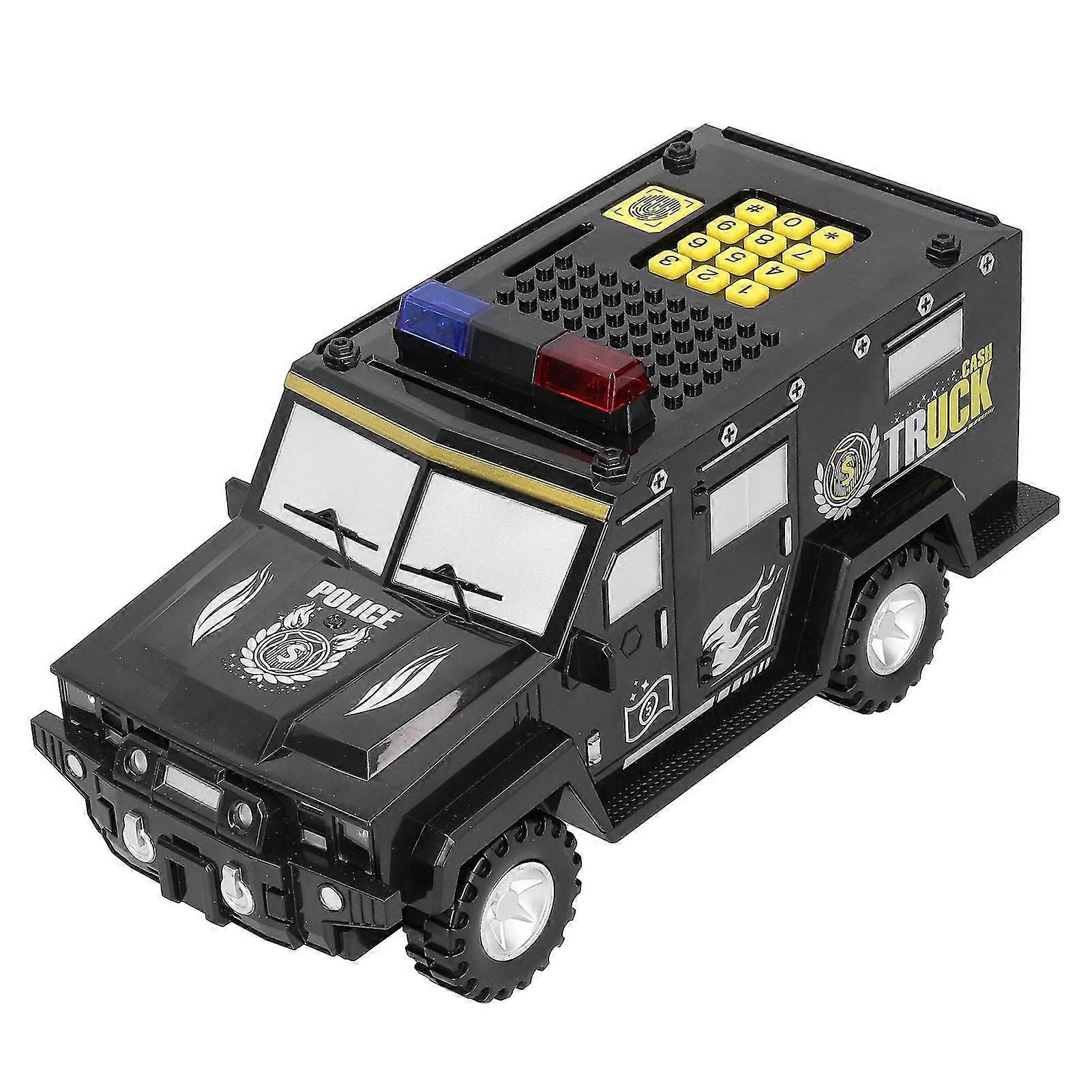 Coin Money Saving Box Pot Carshaped Electronic Piggy Bank Toy With Light Birthday Gifts Black
