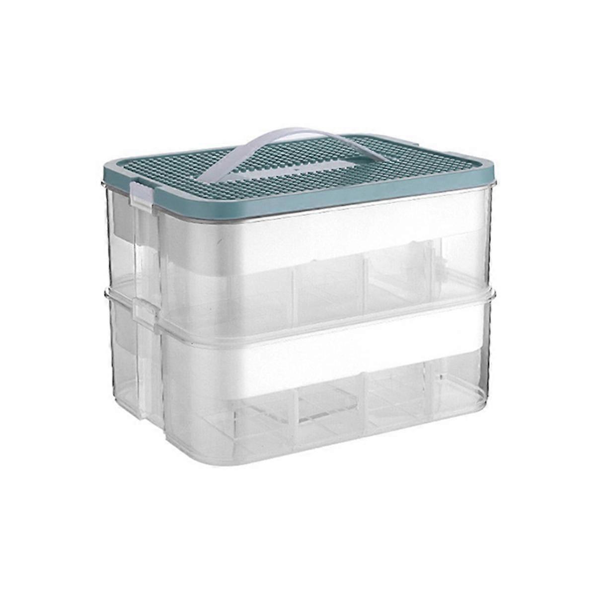 B Building Blocks Toys Storage Box for Lids Brick Shaped Plastic Kids Bin Containers Sundries Stackable Organizer