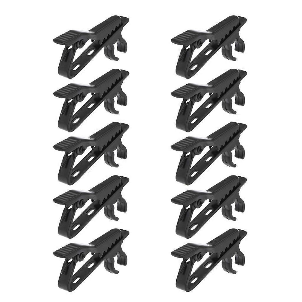 3/5/10Pcs Lavalier Microphone Clip Mic Lapel Collar Clamp Mount Accessory Kit