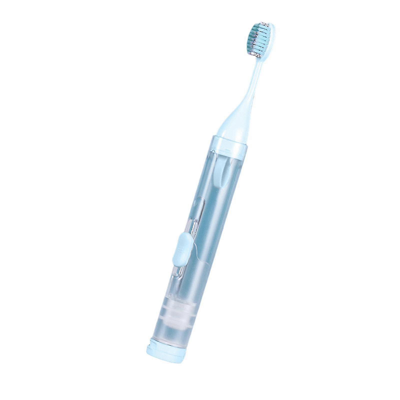 Travel Toothbrush Kit Foldable Toothbrush Built-in Toothpaste Container