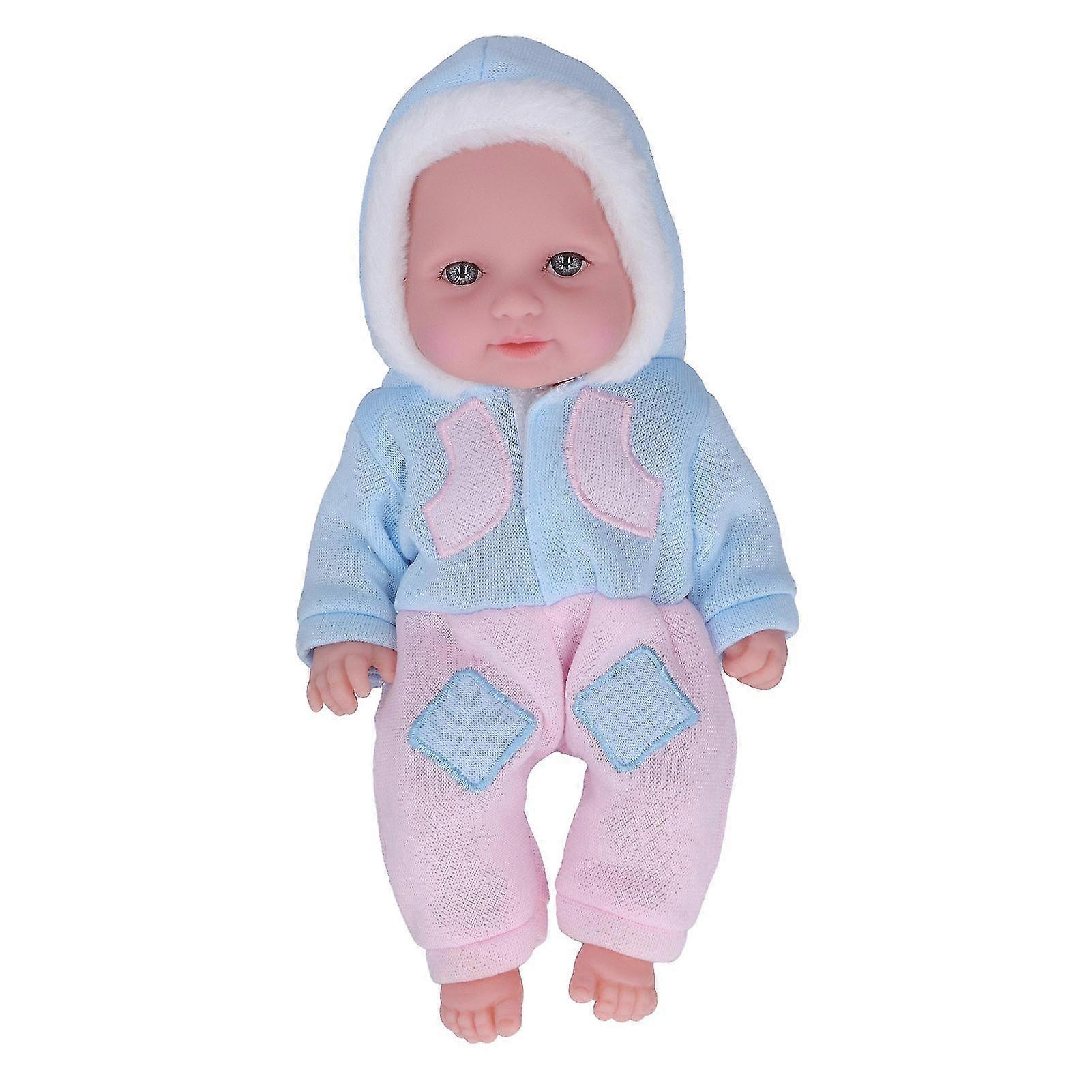 Adorable 11-inch Reborn Baby Doll with Movable Joints and Clothes