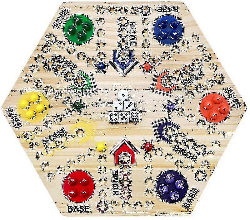 Board Game Ludo 4 Person 6 Person Track Board Party Game Wooden Game