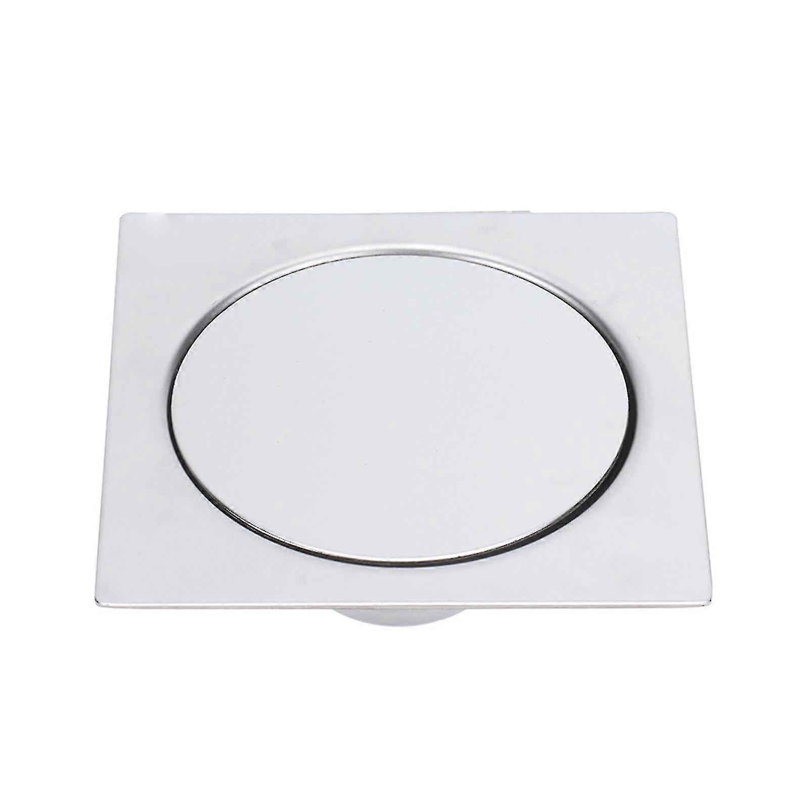 Stainless Steel 10x10cm Pedal Floor Drain for Bathroom Shower Deodorant