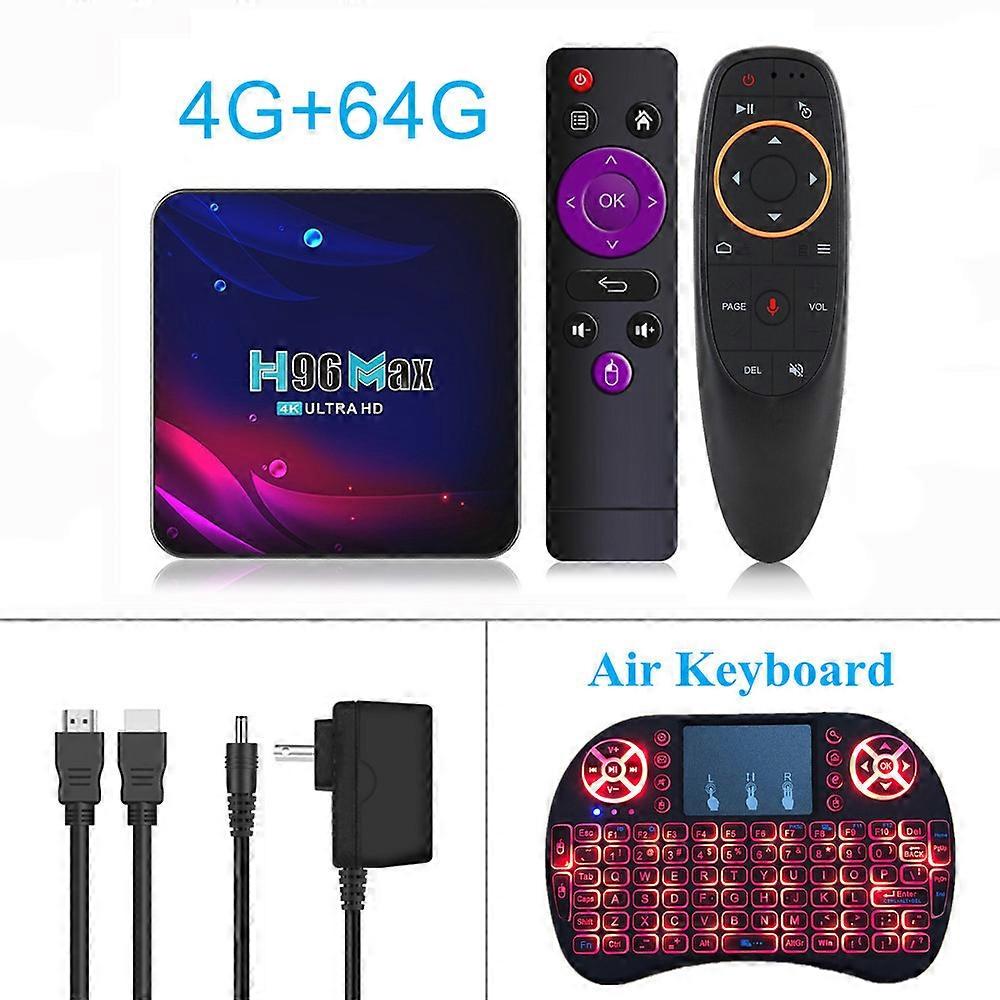 H96 MAX Rockchip RK3318 Smart TV Box Android 11 4G 64GB Support AV1 Wifi BT TVBOX Media Player 4GB32GB Set Top Box 2G16G