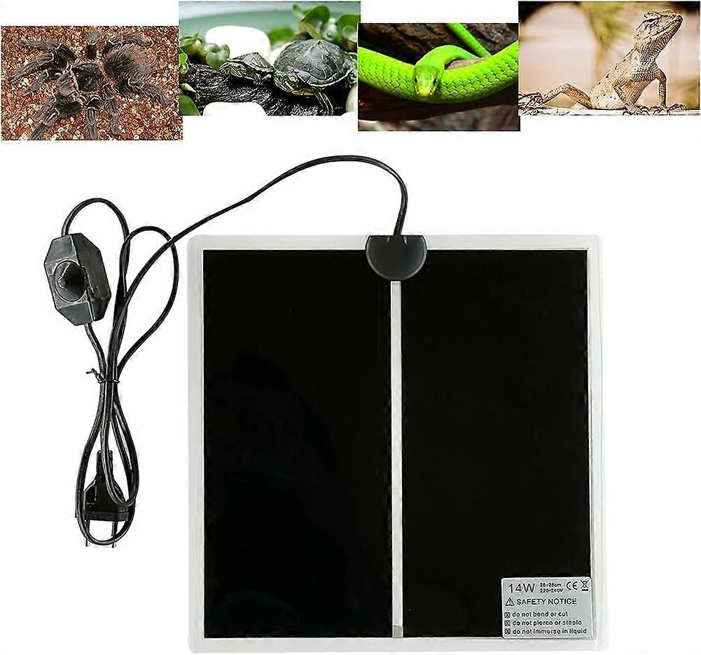 Reptile Heating Mat, Adjustable Terrarium Heating Pad with Temperature Control