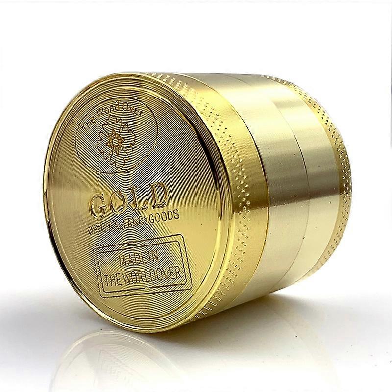 EVILSMOKING 4 Layer 40mm Zinc Alloy Smoke Grass Grinder Classic Gold Manual Mini Spice Herb Tobacco Crusher Smoking Accessories