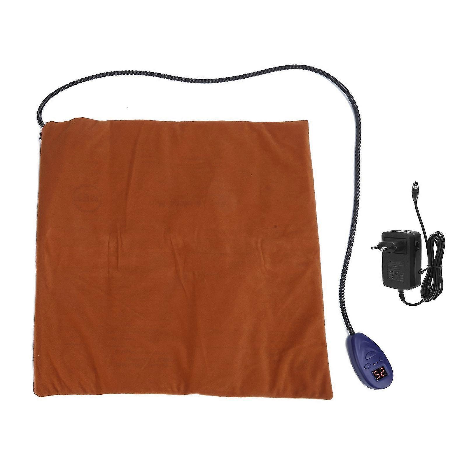 Waterproof Plush Electric Dog and Cat Heater Mat for All Sizes - 100-240V Plug Easy Temperature Control