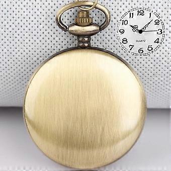Classico Romano Digitale Quadrante Bianco Quarzo Orologi Da Tasca Collana Ciondolo Uomo Donna Moda Casual Fob Catena Orologi