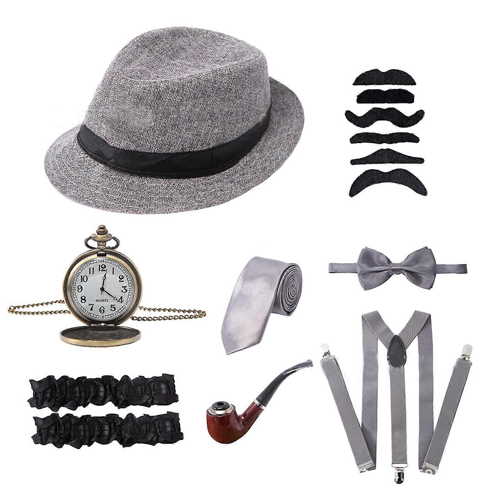 1920 -luvun miesten pukuasusteet Gatsby Gangster Roaring Retro 20 -luvun Cosplay -sarjat