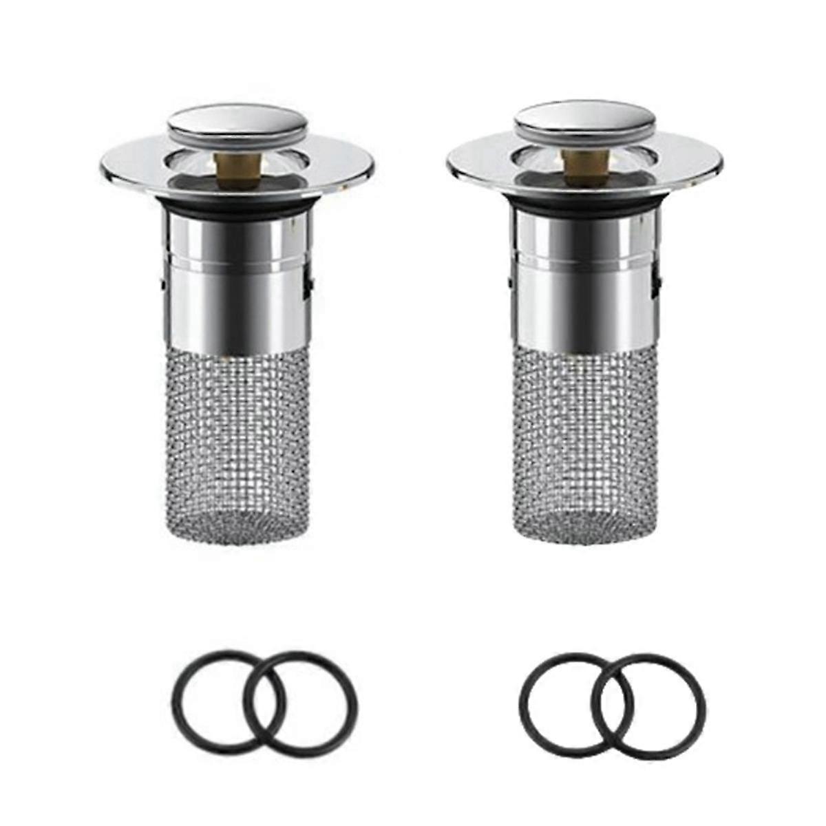 بالوعة الحمام تصريف مصفاة الشعر الماسك ، بالوعة الحمام استنزاف الشعر الماسك - حتى سدادة التصريف (2 قطعة)