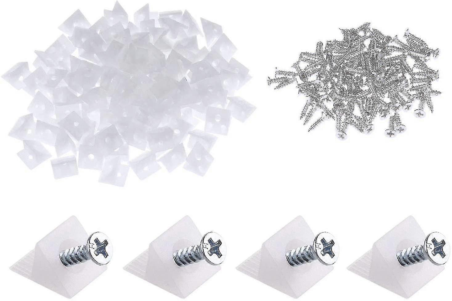 100 Packs Furniture Chest Drawer Bottom Repair Fixing Mending Wedges