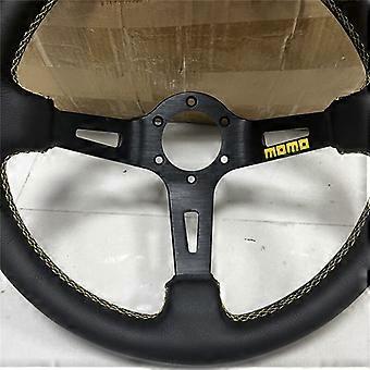 14inch/350mm For MOMO pu Leather Deep Dish Drift Sport Steering