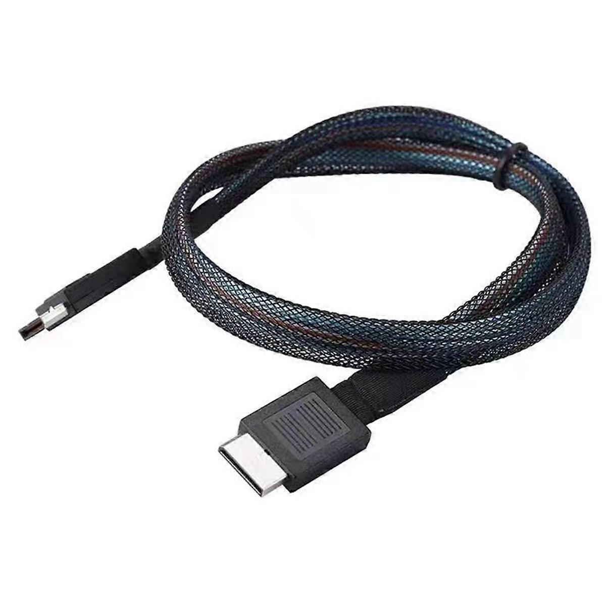 خادم صغير Sas متعدد الوظائف كابل القرص الصلب مريح Oculink SFF-8611 Pcie4.0 كابل توصيل بطاقة الصفيف