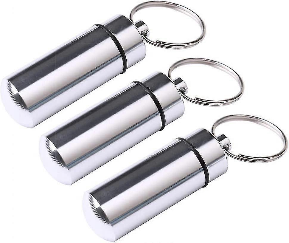 3 Pcs Pill Box Keychain, Pill Box Keychain Outdoor Pill Box Keychain Pill Box