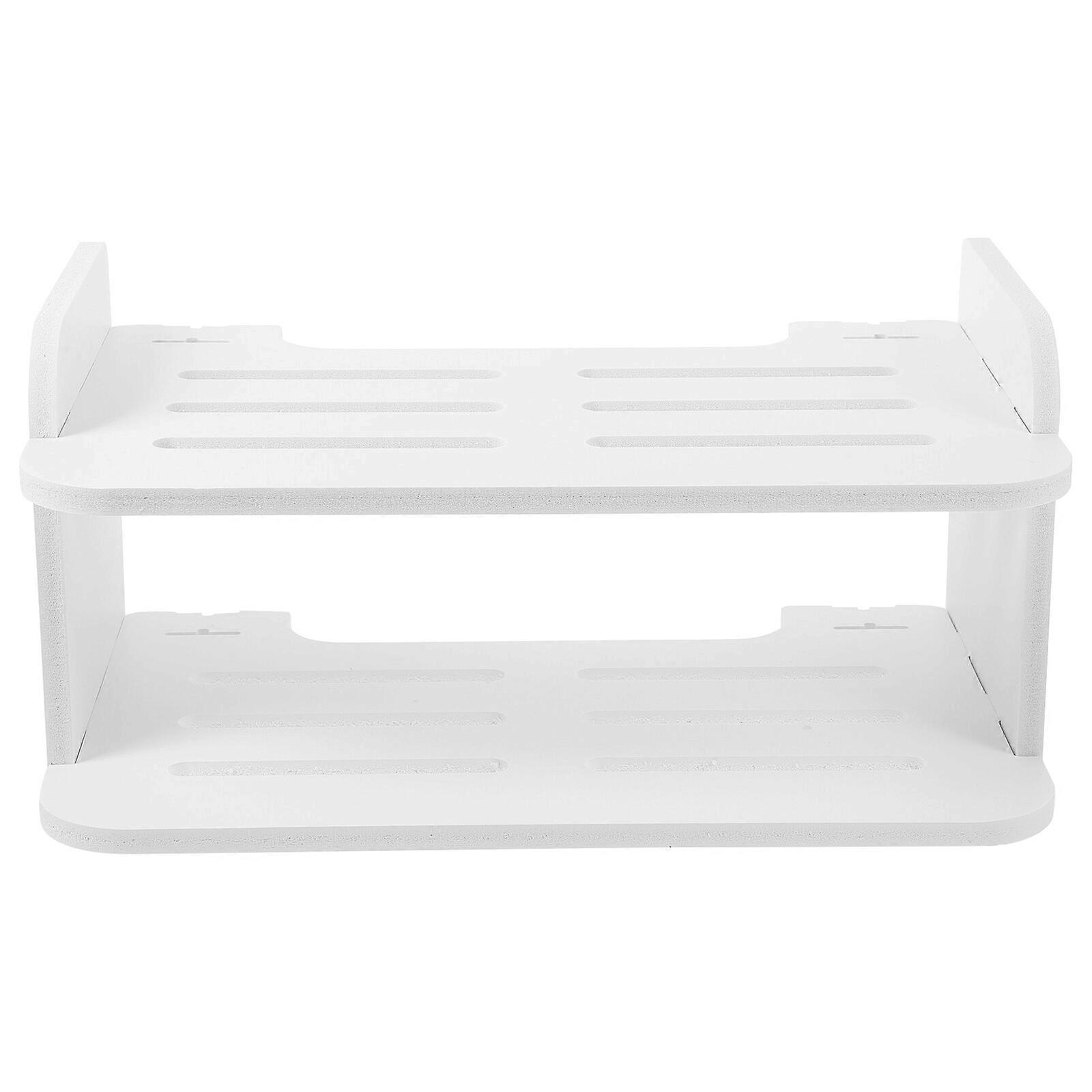 1 set of Wall Mount Router Bracket DVD Player Storage Shelf Multi-Purpose Floating Shelf