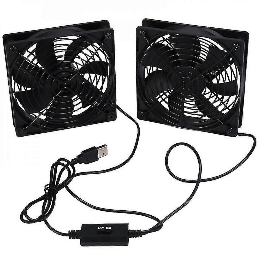 120mm 5v Usb Powered Pc Router Fans With Speed Controller High Airflow Cooling Fan For Router Mode JVE