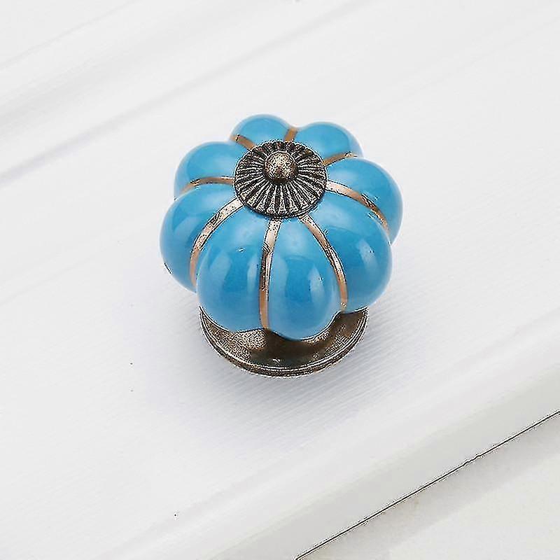 Pumpkin Ceramic Handles 40mm Drawer Knobs Cupboard Door Pulls Furniture Handle