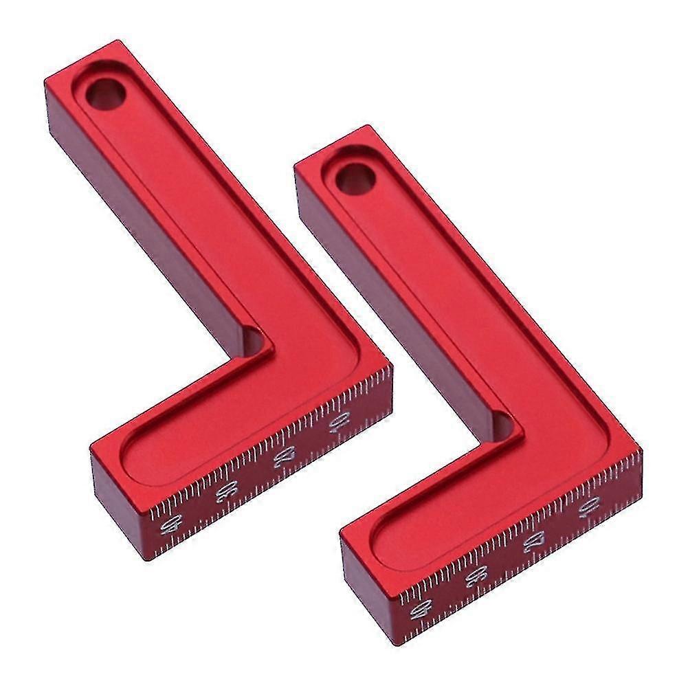 2pcs 90 Degrees Square Ruler Mini L-shaped Right Angle Positioner