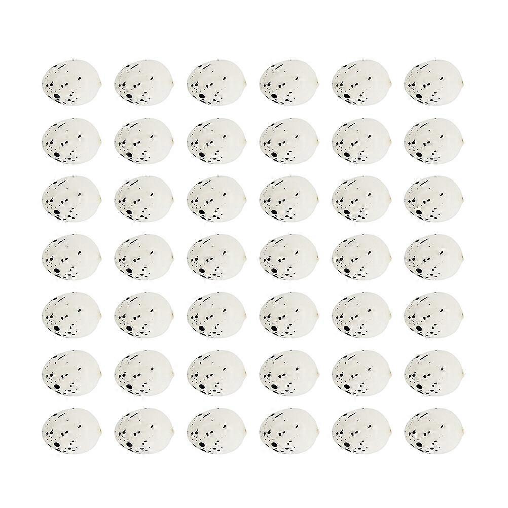 50pcs Simulation Bird Eggs Mini Artificial Quail Egg Model Toy Creative Easter Decor for Home Garden