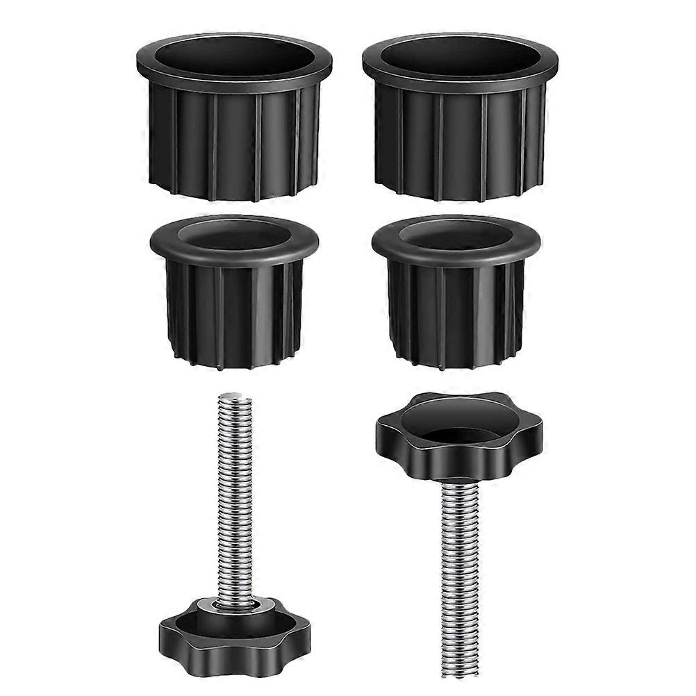 2 Sets Umbrella Base Hole Plug Cover Umbrella Stand Part Replacement with Screws