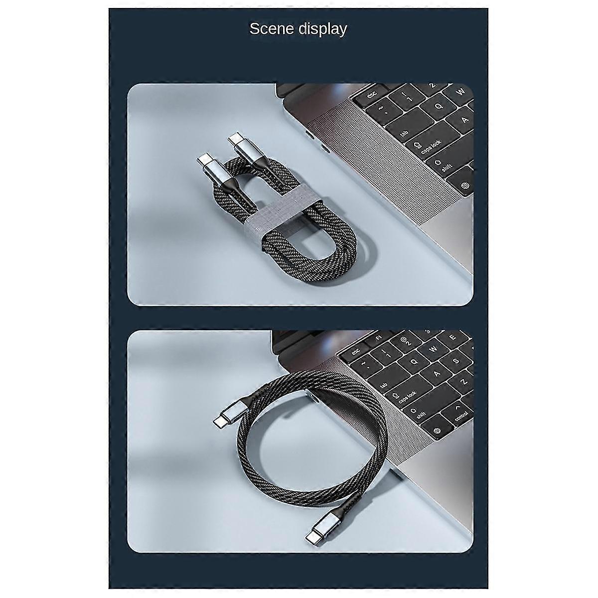 Pd 240w Charging Cable Double-ended Type C To Usb Type C 240wpd Data Cord 2m