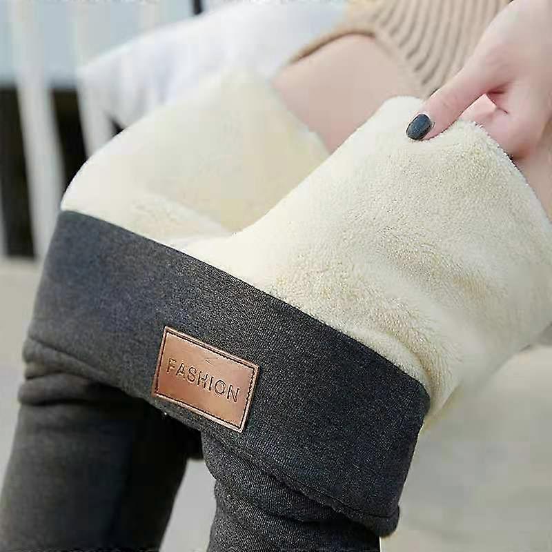Winter High Waist Stretchy Thick Cashmere Leggings Plush Warm Thermal Pants