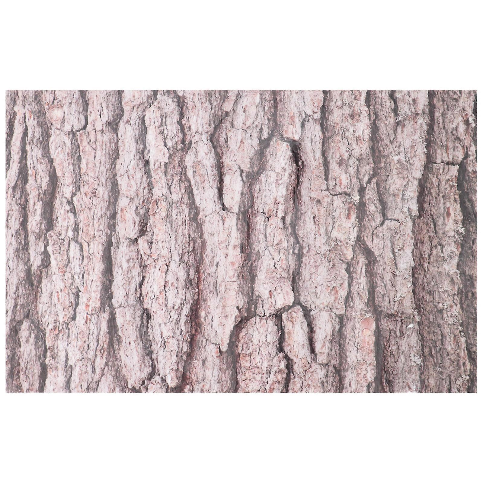 Aquarium Background Sticker Tree Bark Pattern Fish Tank Background Poster Decal