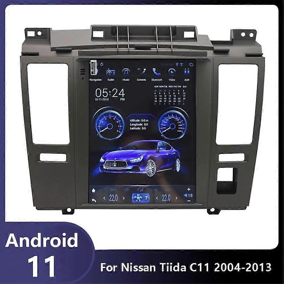 Autoradio For Nissan Tiida C11 2004-2013 Tesla Vertical Style Android 11 Car Radio Multimedia NO DVD Player 9.7" Head Unit