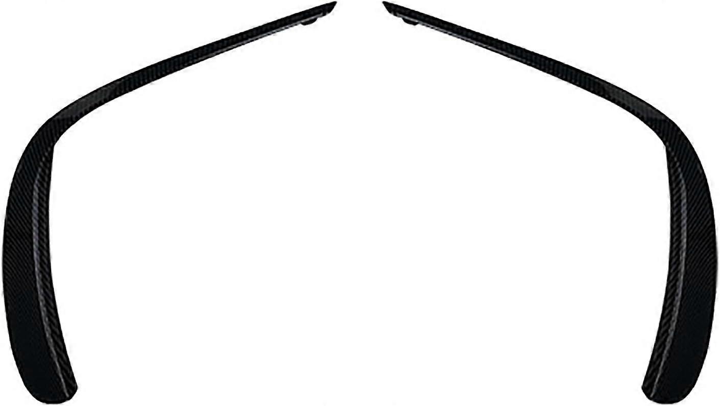 Car Front Bumper Splitter Side Spoiler Canards, Fog Light Trim Decorative, Compatible with Benz W213 E260 E300 E53 2021+,L-Carbon Look