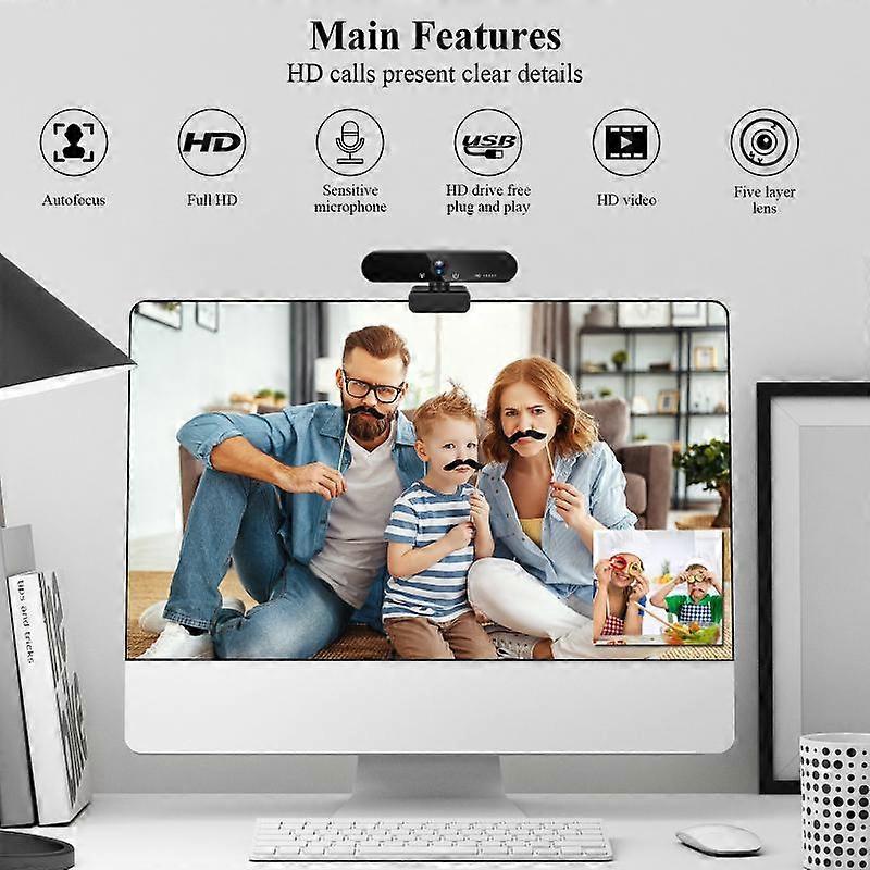 For Live Broadcast Auto Focus 1080p Webcam High Precision Computer Camera Web Camera Full Hd 1080p Webcam