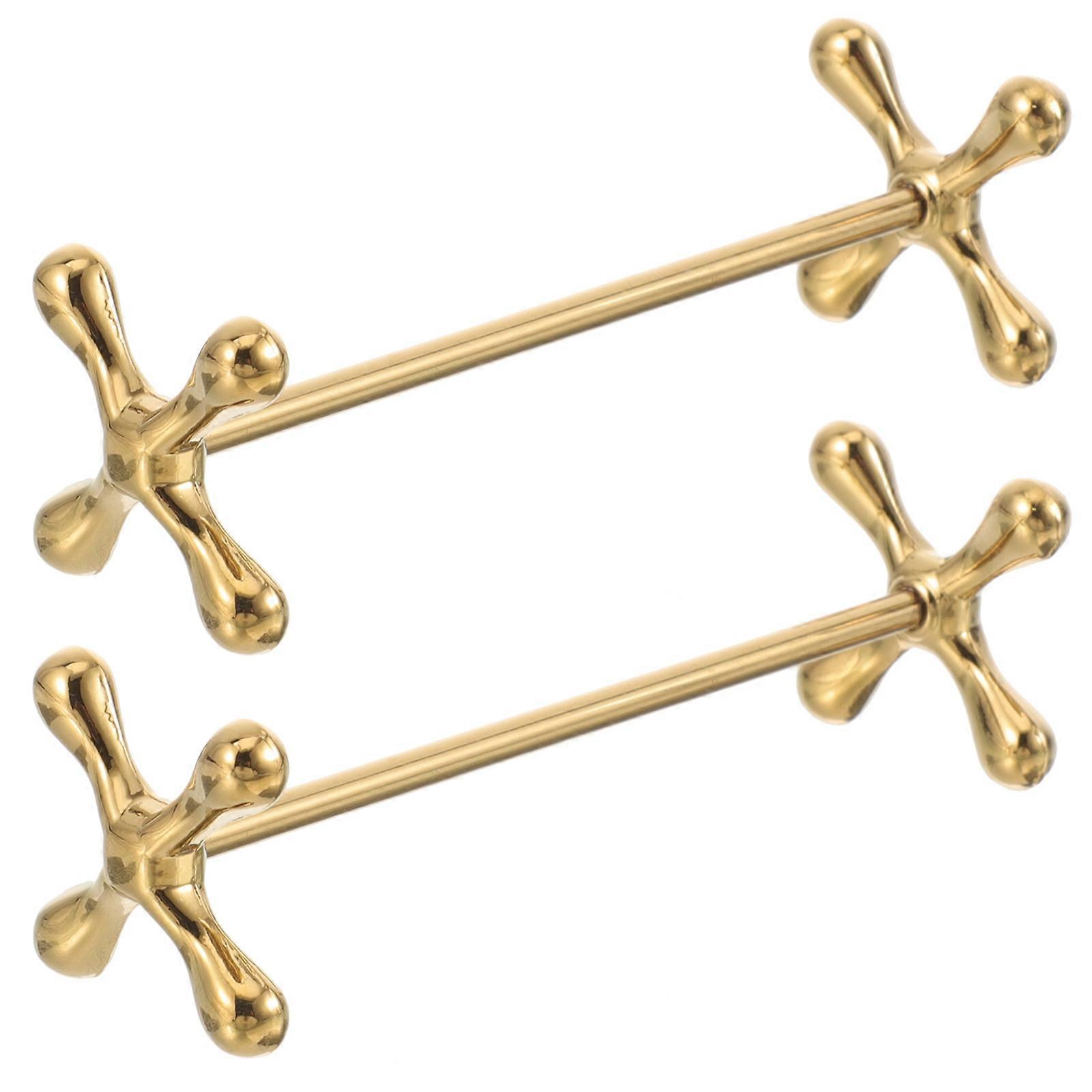 2pcs Chopsticks Rests Stainless Steel Chopsticks Holders Chopstick Rack Stand for Spoon Fork
