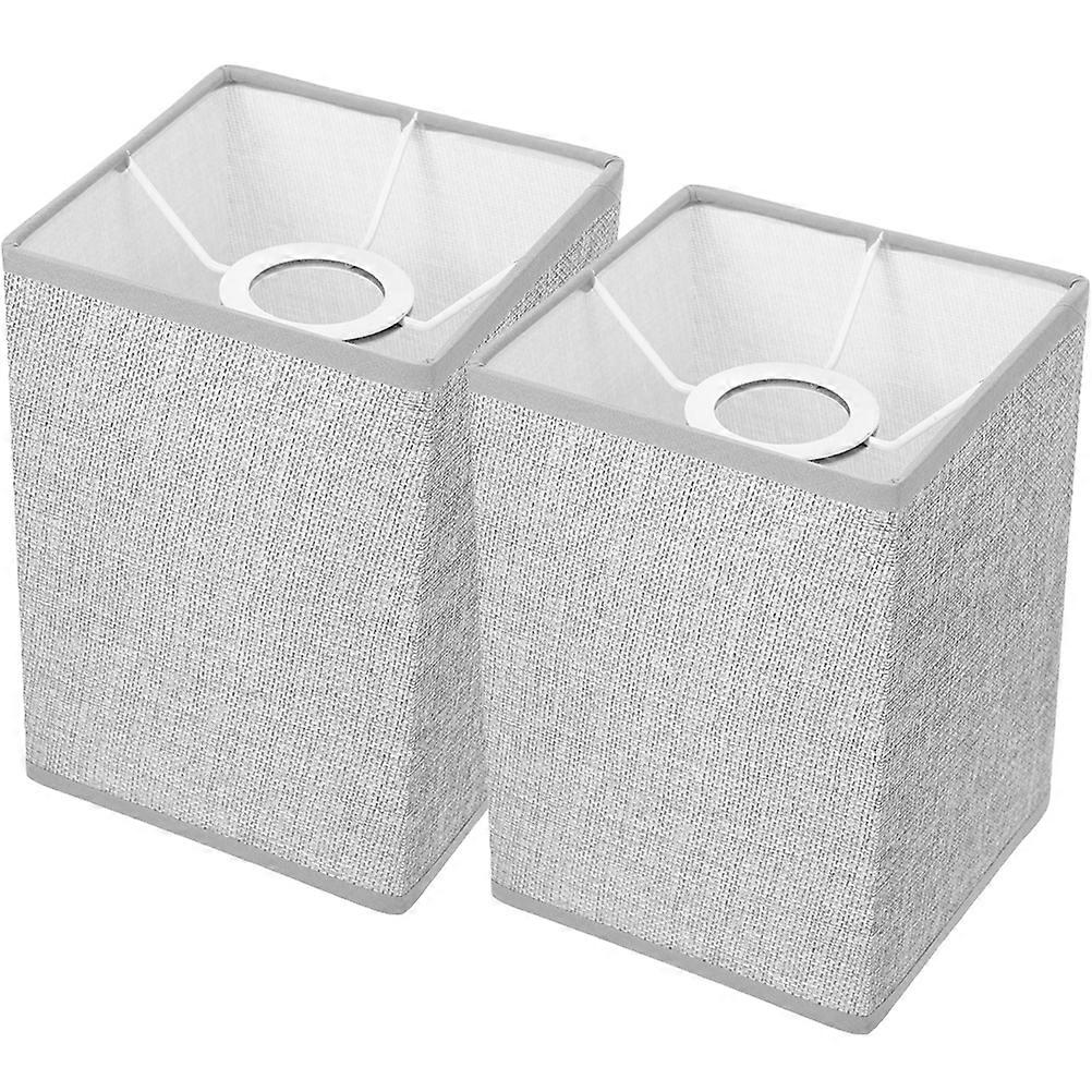 2Pcs Bedside Light Lampshade Modern Style Linen Light Shade Wall Light Chandelier Lamp Shade