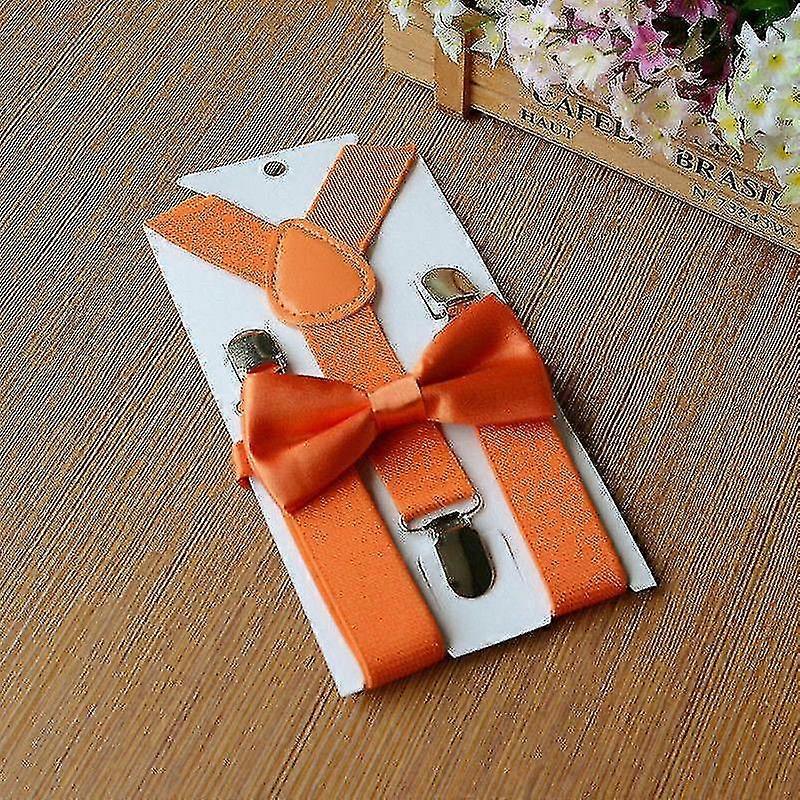 Adjustable Suspender And Bow Tie Set