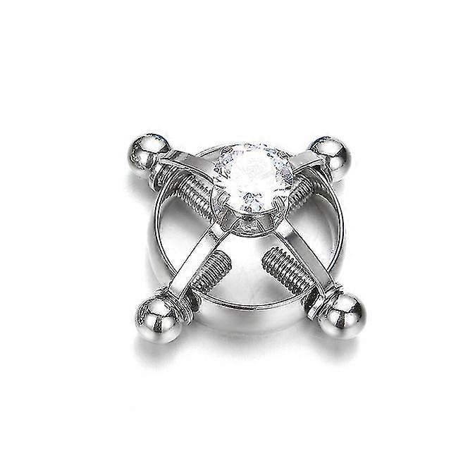 316lネジニップルリングセクシークランプ偽の乳首ピアスセットニップステンレススチールブラジャーラウンドシールドボディジュエリー1 PC