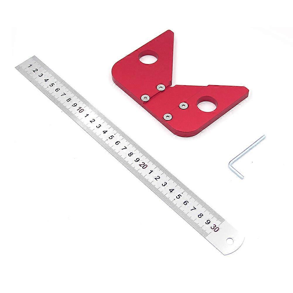 100% New Upgraded Circle Center Finder & 45 degree Angle Line Scriber for Woodworking Enthusiasts