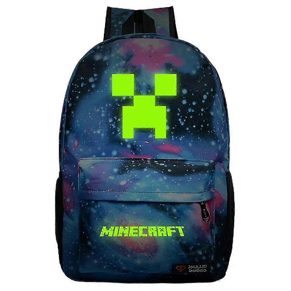 Minecraft Thème Grande capacité Student School Book Bag Enfants Backpack-r