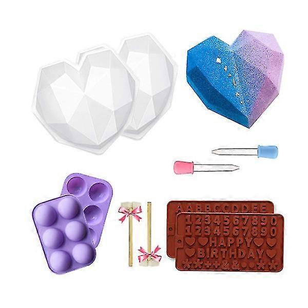 Silicone Chocolate Molds Cake Bakeware Kitchen Baking Tools Ice Tray Cake Accessories