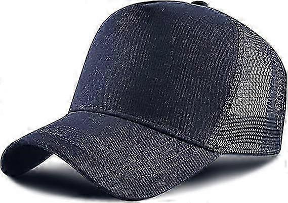 5 Panels Baseball Cap, Mesh Cap, Adjustable Snapback, Mesh Solid Colors Unisex