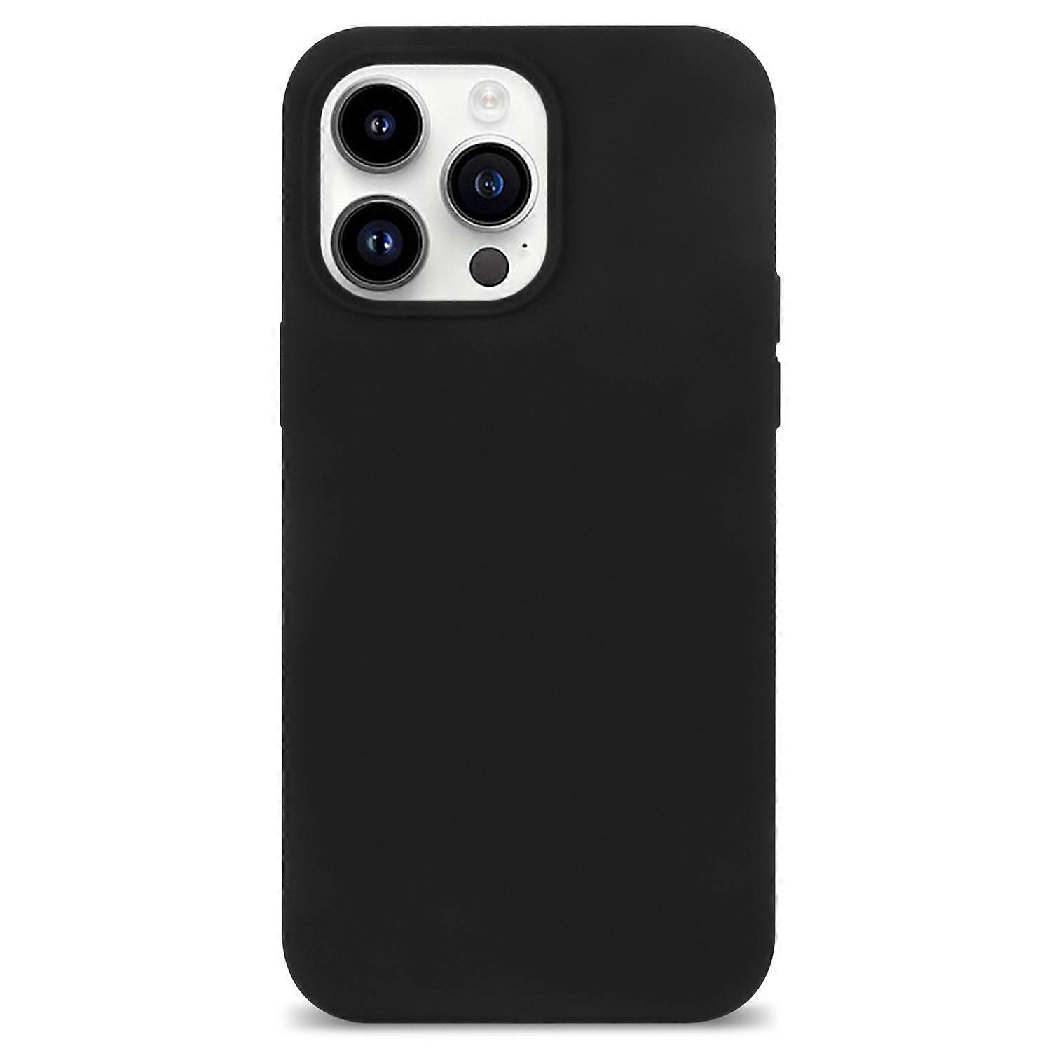 For iPhone 13 Pro Max Case Shockproof Soft Silicone Phone Cover - Black