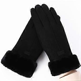 Winter Touch Screen Gloves Women's Winter Gloves Warm Mittens Black