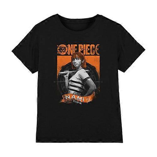 One Piece Childrens/Kids Nami Etched T-Shirt
