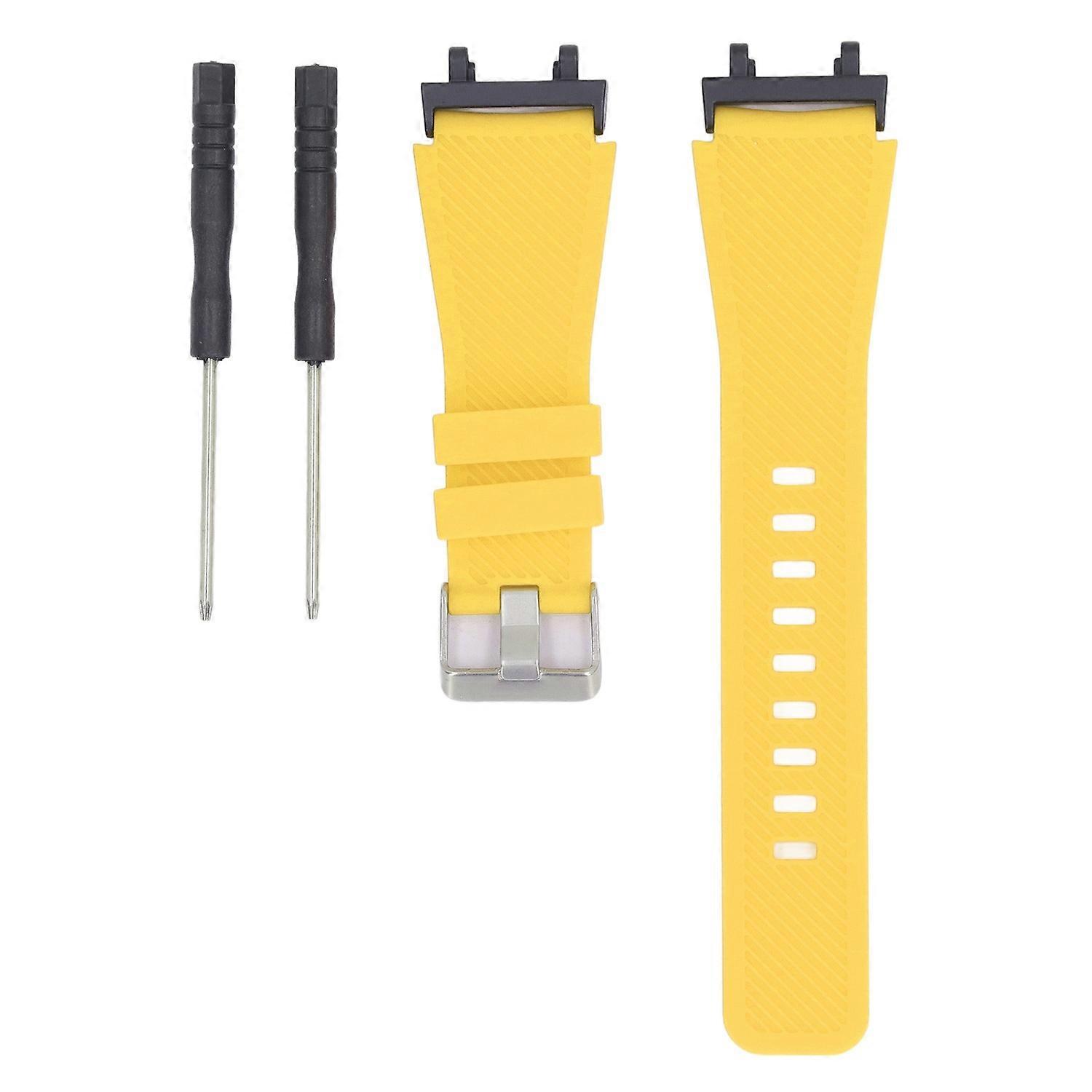 Smart Watch Band for Men Women Metal Silicone Solid Color Elastic Soft Smartwatch Replacement Strap