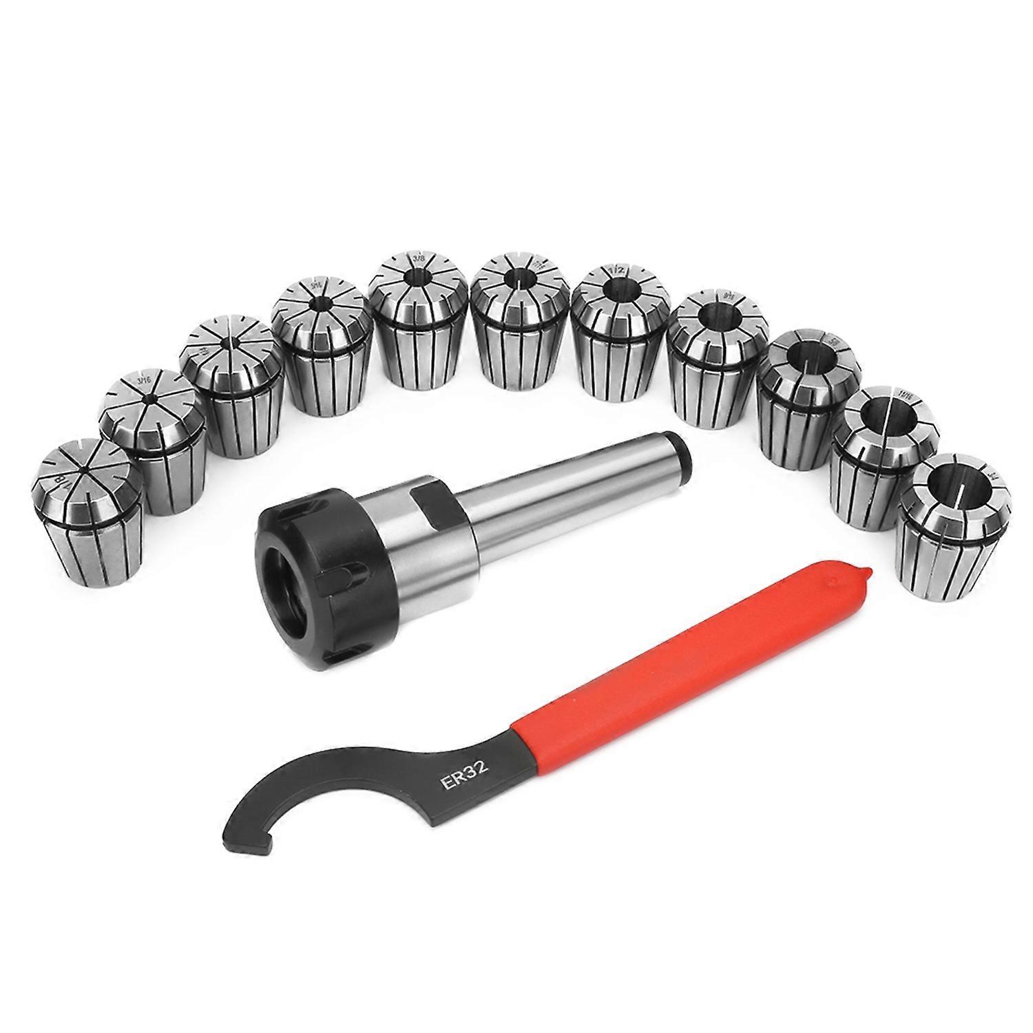 1Pcs High Accuracy MT3-ER32 Milling Cutter Shank Tool 11Pcs ER32 Collet Chuck